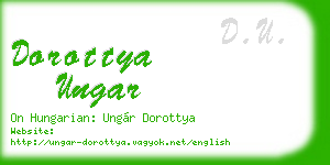 dorottya ungar business card